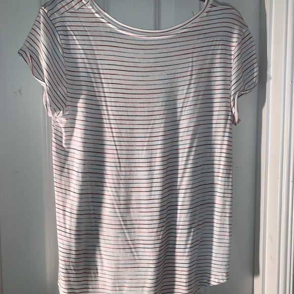 AE Soft and Sexy White Top with Stripes - Picture 5 of 5